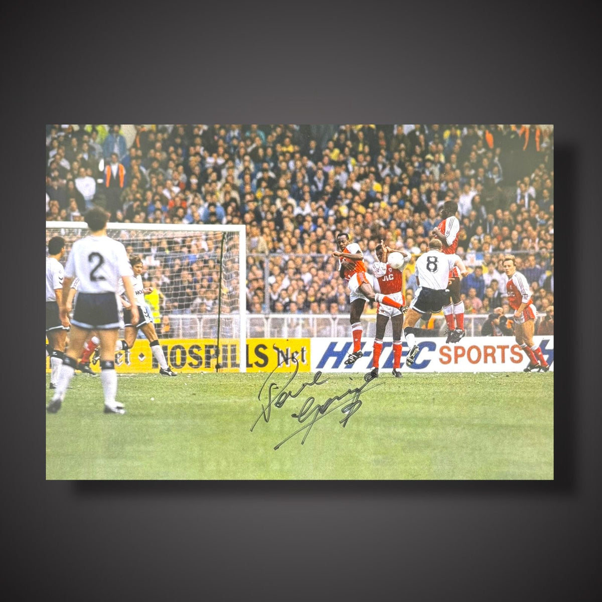 Paul Gascoigne Hand Signed England Football Photograph