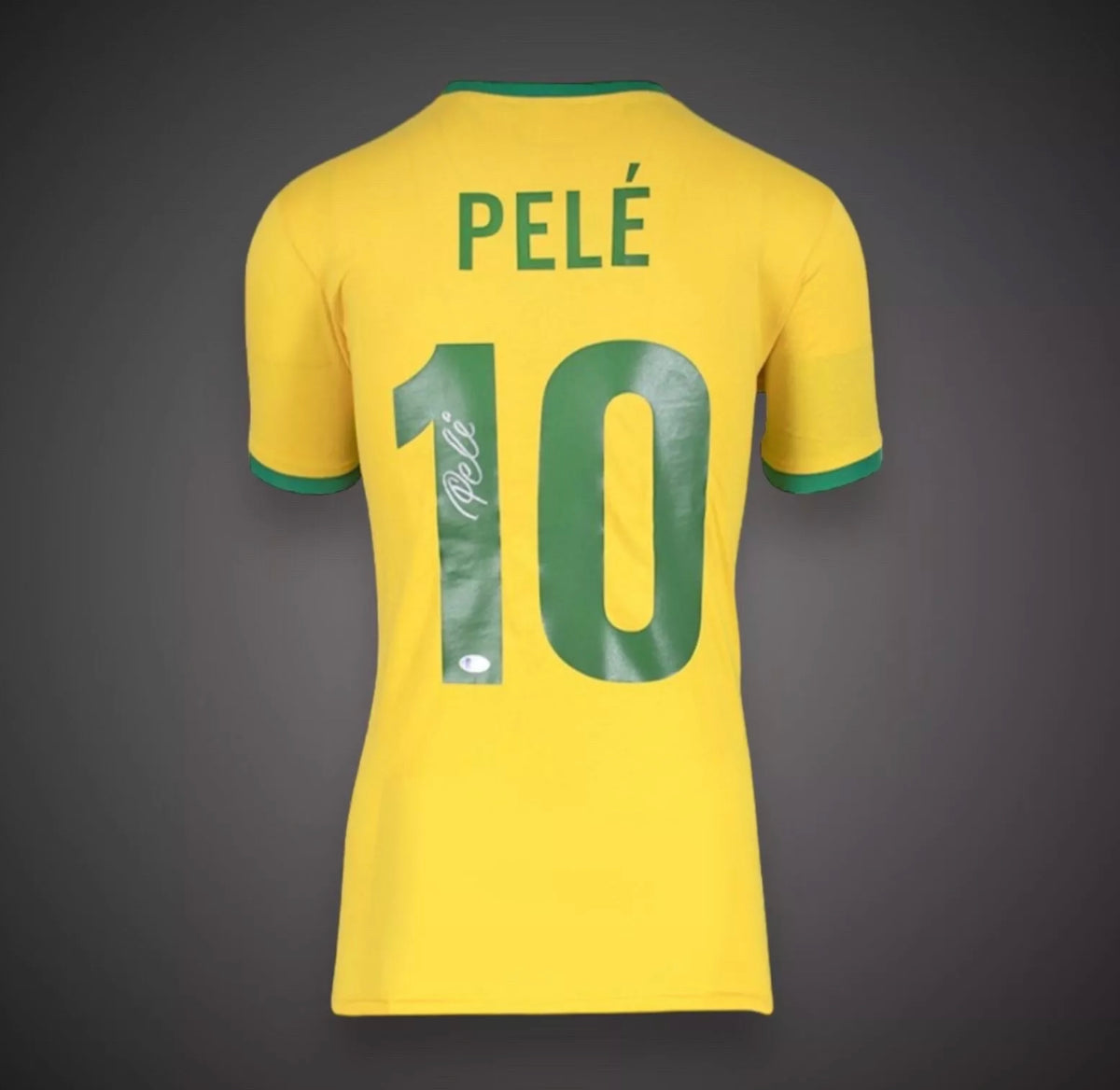 Pele Hand Signed 1970 Brazil Football Shirt