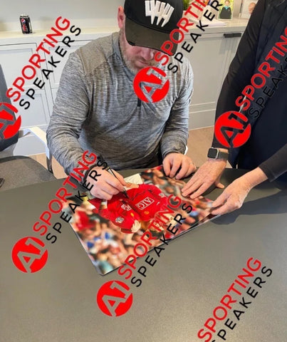 Exclusive Signing Special- 4 x Wayne Rooney Hand Signed Photos With COAs