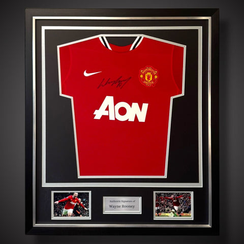 Wayne Rooney Hand Signed 2011/12 Deluxe Framed Manchester United Shirt
