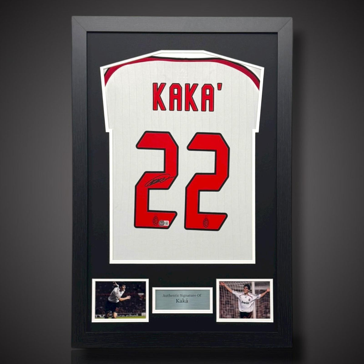 Kaka AC Milan Hand Signed And Framed Football Shirt With COA