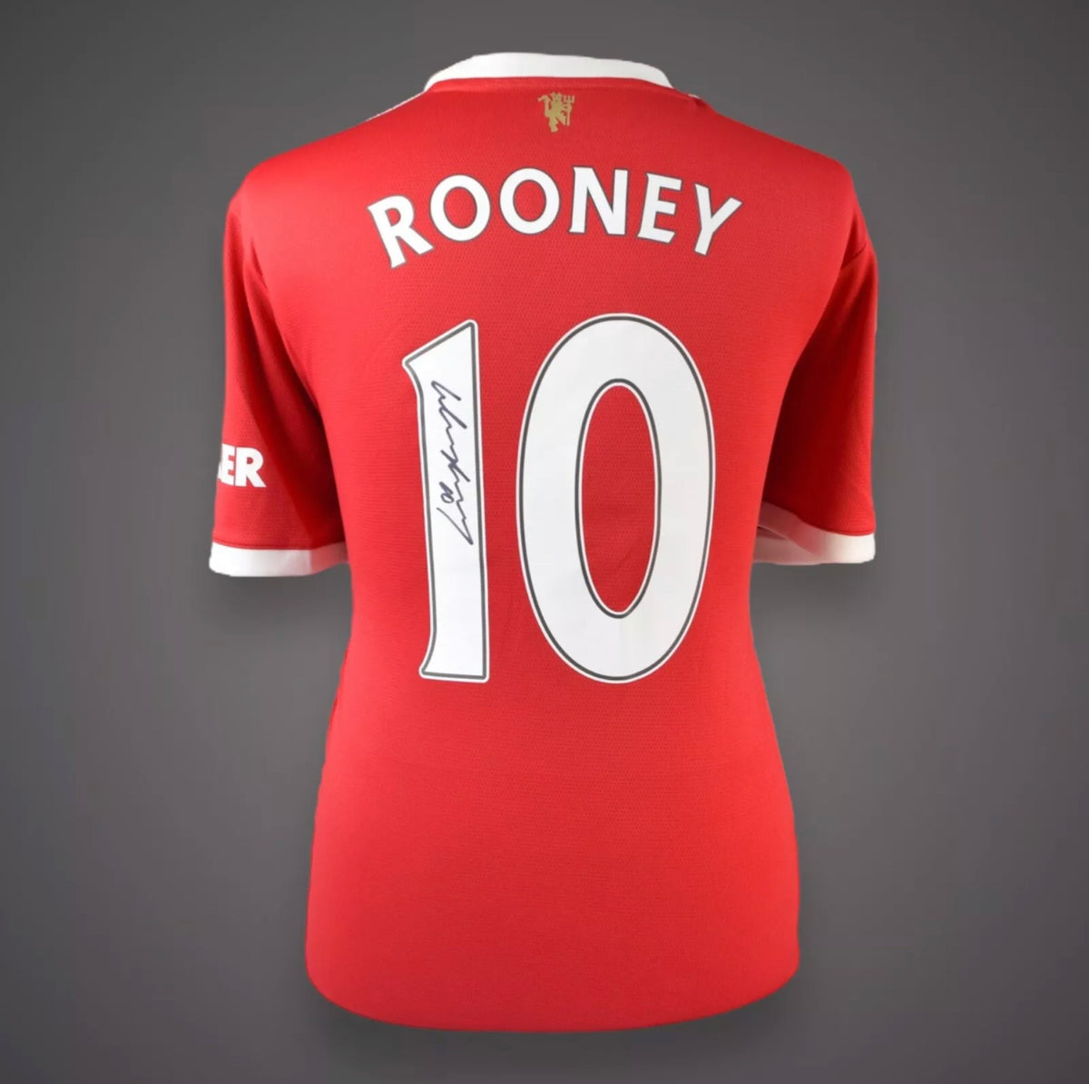 Modern Wayne Rooney Hand Signed Manchester United Shirt