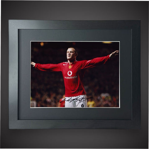 Framed Wayne Rooney Hand Signed Manchester United Photograph £69.99 16X200