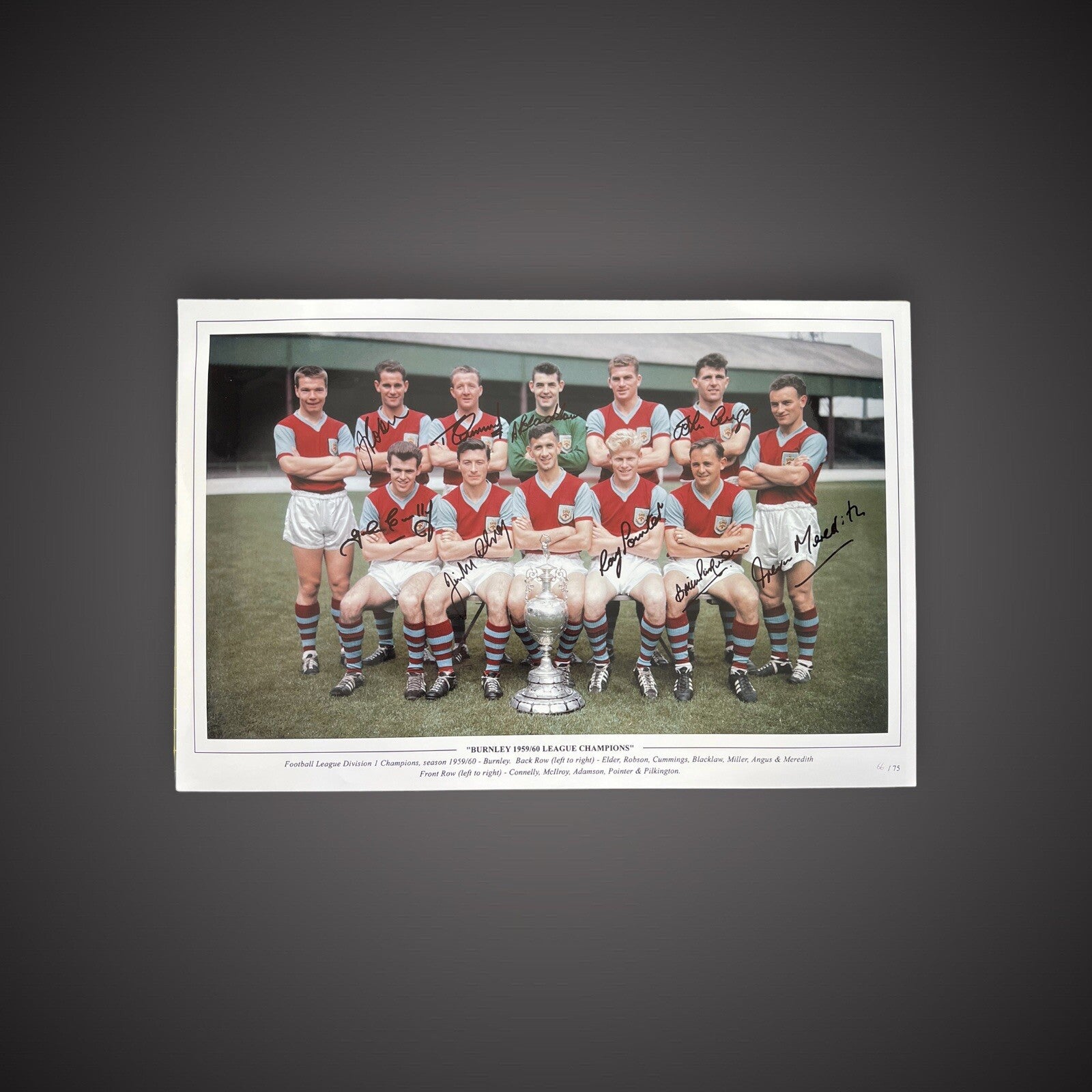 Multi Signed Burnley Photo - 1959/60 League Champions £39.990