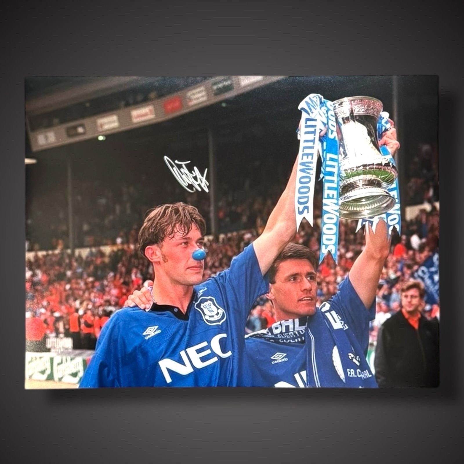 Duncan Ferguson Hand Signed Everton Photograph £29.99 With COA0