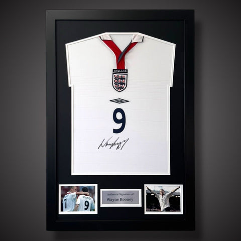 Wayne Rooney Hand Signed Framed England Shirt 2003/05  With COA £1850