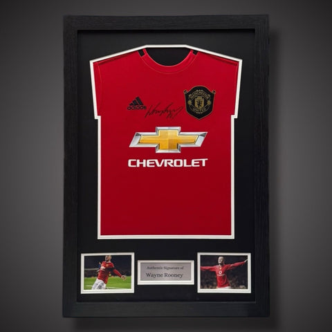 Wayne Rooney Hand Signed And Framed Manchester United Shirt £249 With COA0