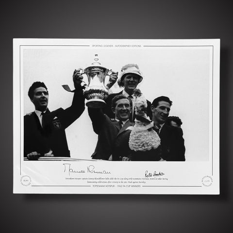 FRAMED TOTTENHAM HOTSPUR MAURICE NORMAN & PETER BAKER SIGNED PHOTO £49 16X121