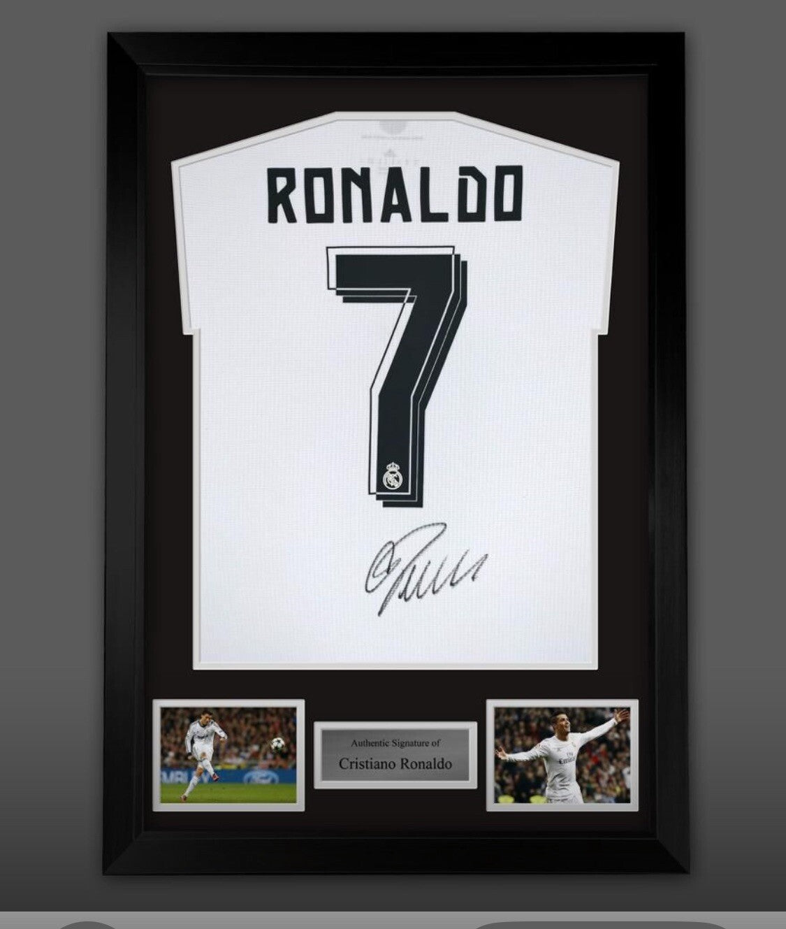 Fantastic Cristiano Ronaldo Hand Signed And Framed Real Madrid Shirt £6990