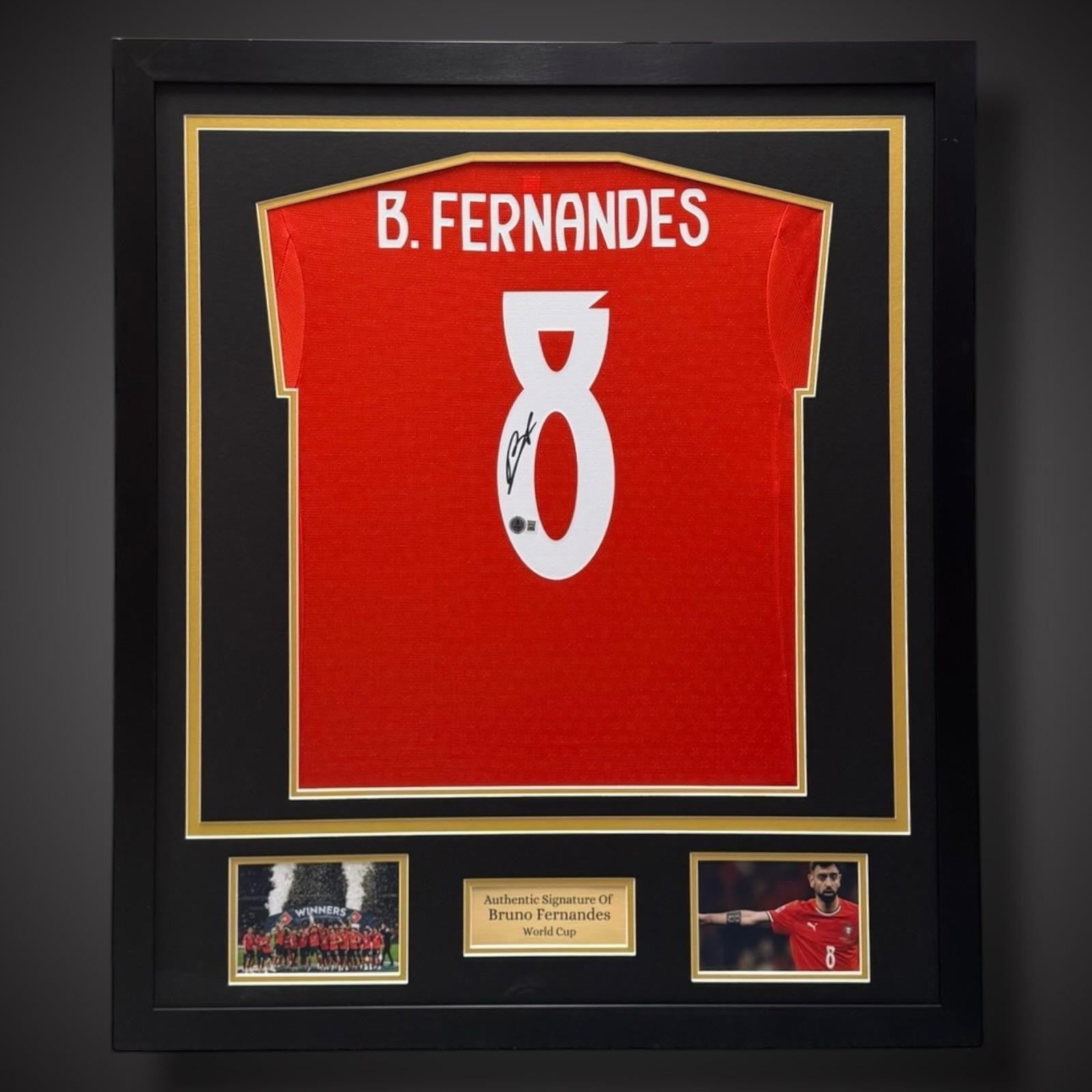 Bruno Fernandes Hand Signed And Framed Portugal Football Shirt - World Cup £4040