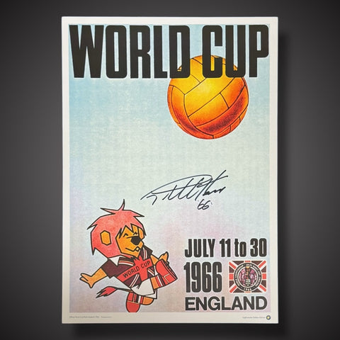 Sir Geoff Hurst Signed World Cup Willie Poster From Agent COA  £29.99 16X230