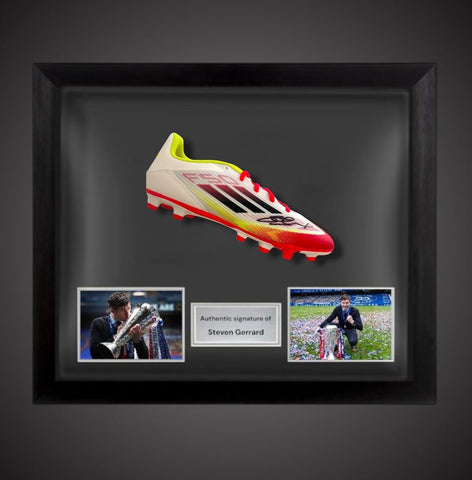 Steven Gerrard Hand Signed Dome Frame Football Boot- Liverpool £2500