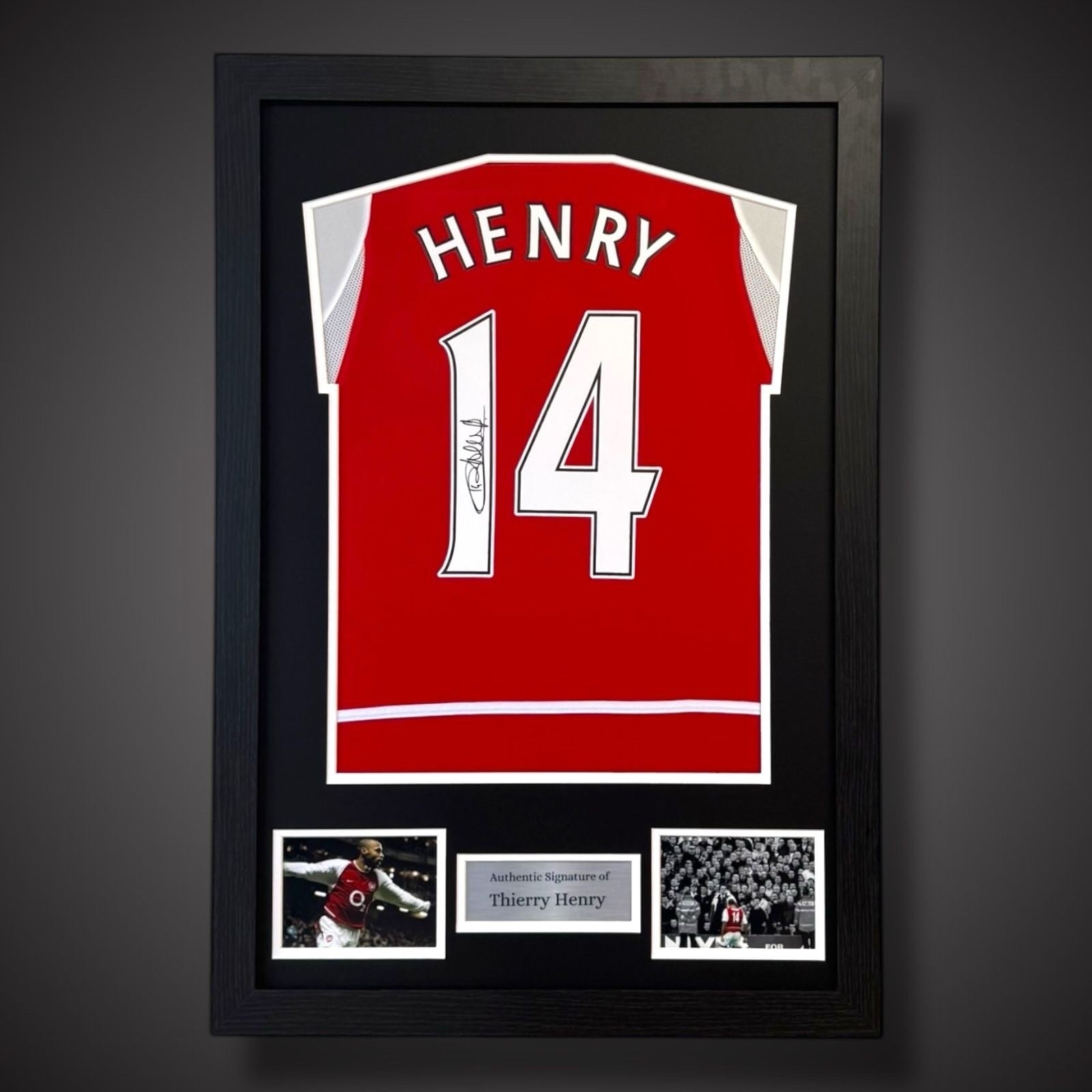 Framed Thierry Henry Hand Signed Arsenal Football Shirt With Coa  £4490
