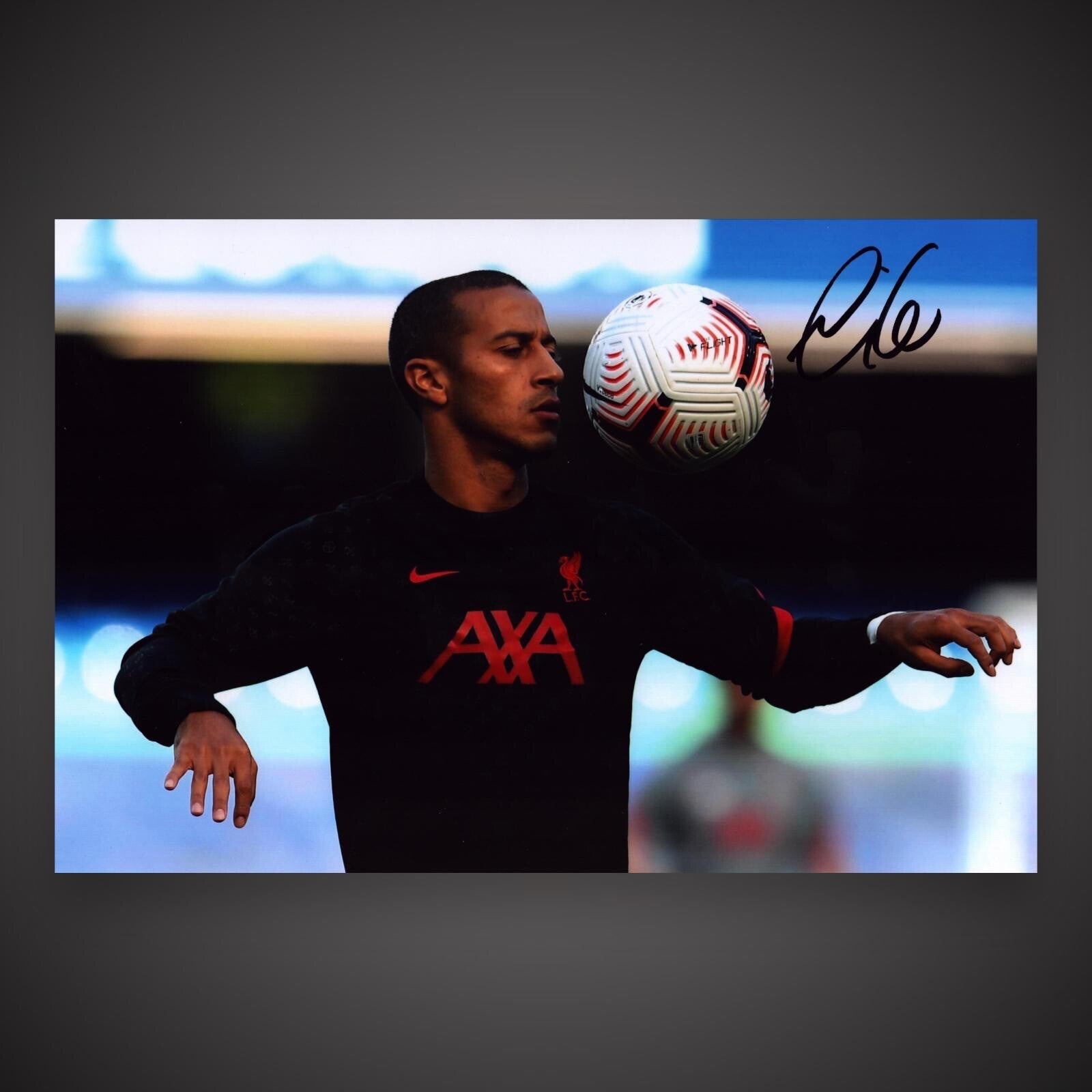 Thiago Alcantara Hand Signed Liverpool Football Photo 12x8 £25 With COA0