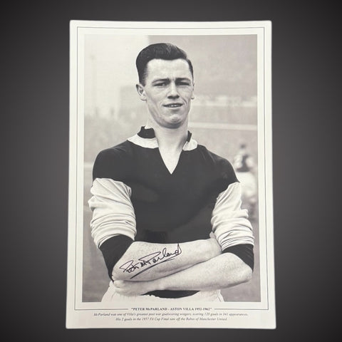 Peter Mcparland Signed Aston Villa Photograph £25 12X180