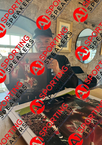 Wayne Rooney Hand Signed Manchester United 16x12 Stats Montage Photo £39.991