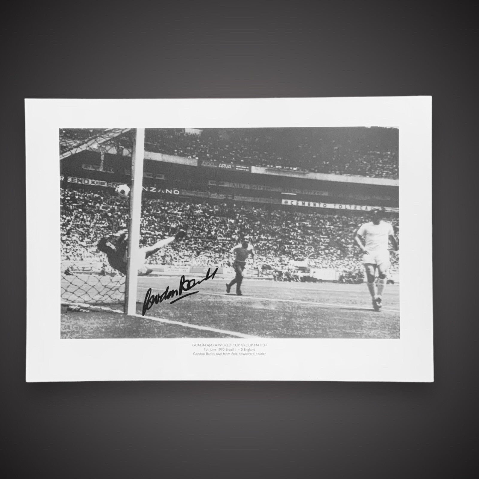 Gordon Banks Signed Photo- Famous Save £19.99 16X230