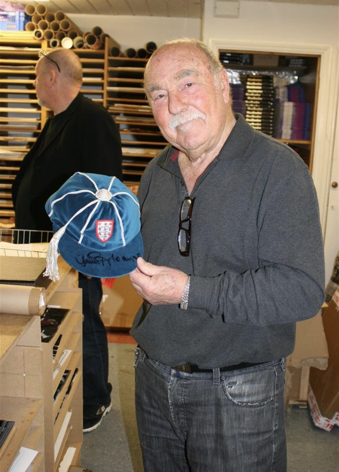 Jimmy Greaves Giant  England V Rest Of World Signed Photo 31x30 Inch £25 16X235