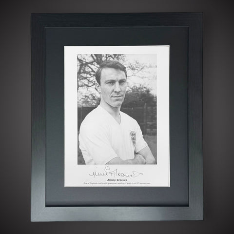 FRAMED Jimmy Greaves Signed England Photograph With COA Only £450