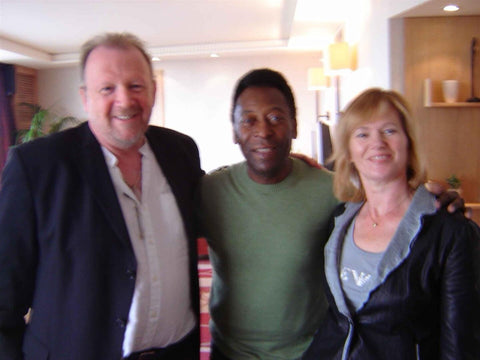 Pele & Moore Montage SALE Signed By Pele Photo Slightly Faded Signature £1508