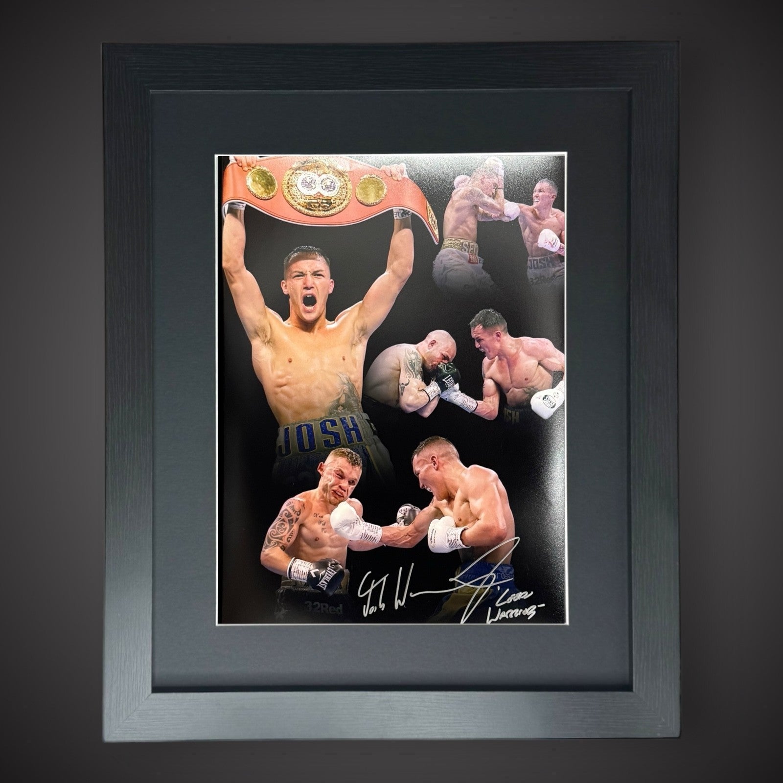 FRAMED Josh Warrington Hand Signed Boxing Photo £450