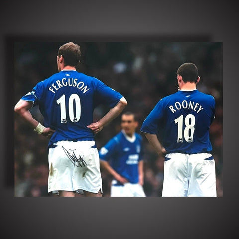 Duncan Ferguson Hand Signed Everton Photograph £29.99 With COA0