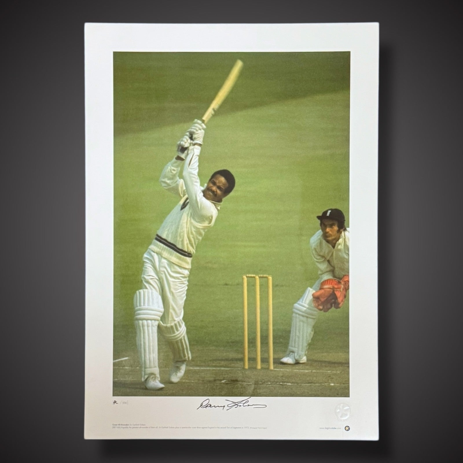 Gary Sobers West Indies Cricket Legend Signed A2 Photo £250