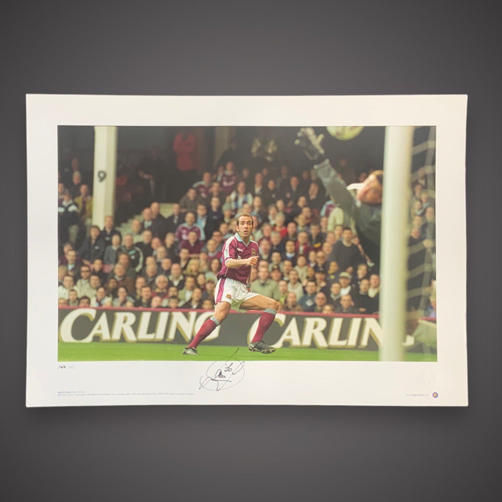 Paolo Di Canio West Ham Famous Goal A2 Size Hand Signed Photo £35 16X230