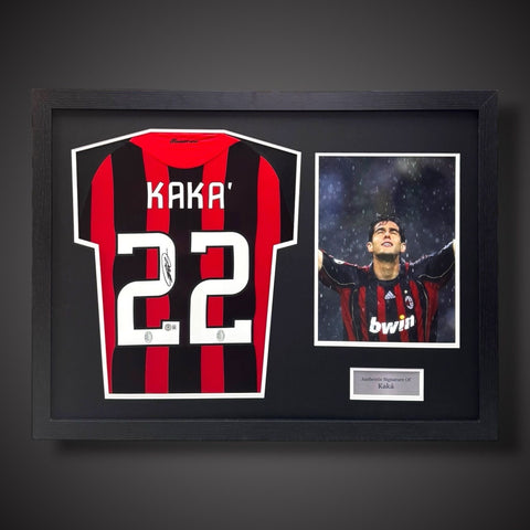 Kaka AC Milan Hand Signed Football Shirt In A Pano Frame  With COA £6990