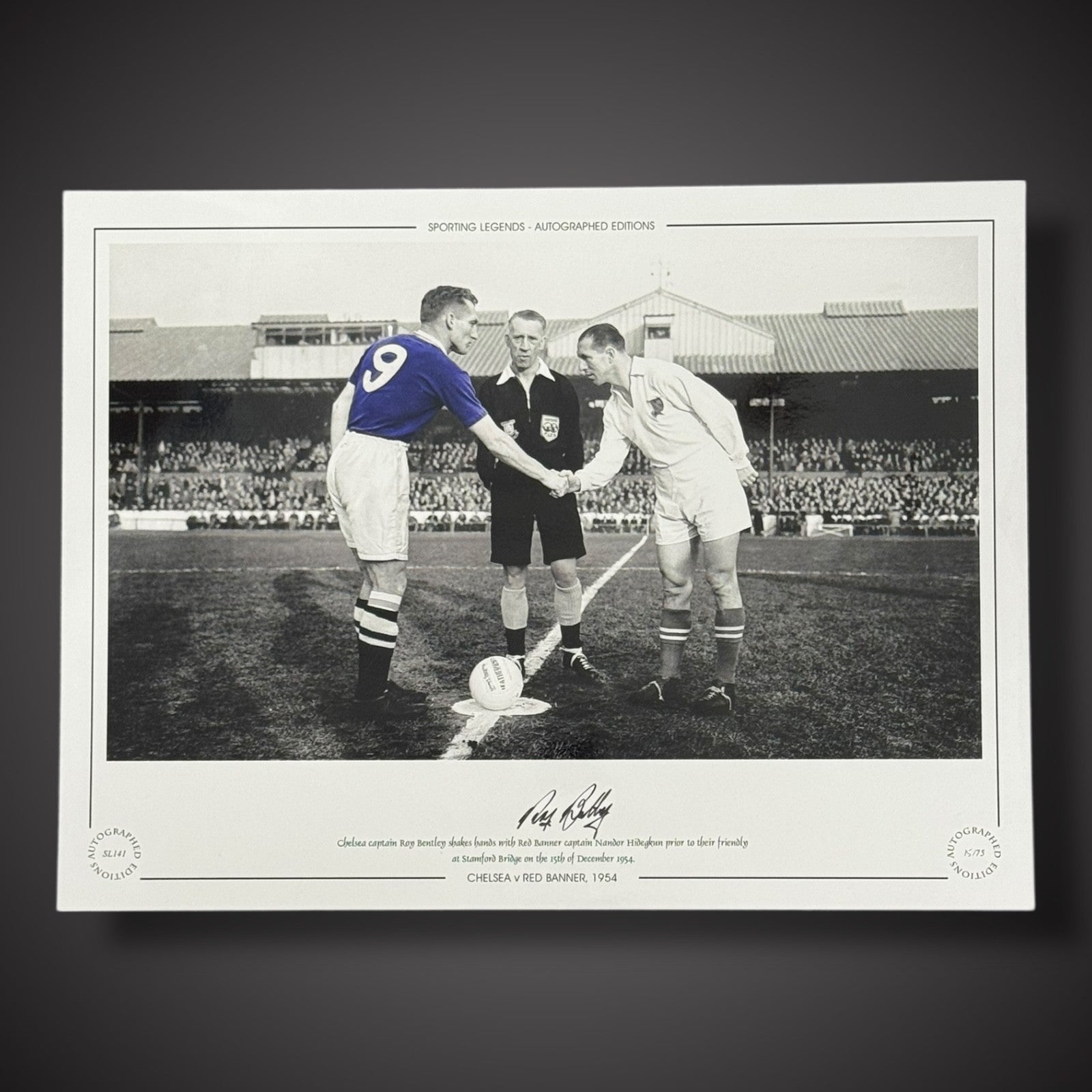 FRAMED Roy Bentley Chelsea 1954 Hand Signed Photo £451
