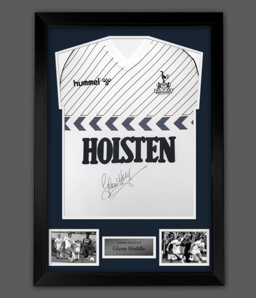 GLENN HODDLE Signed & Framed Spurs Shirt Signed On 3/9/22 COA £1890