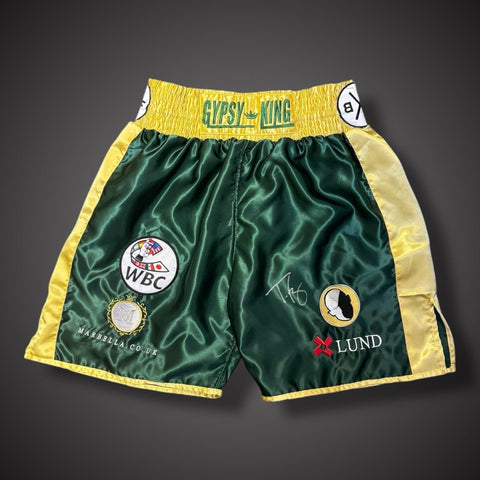Tyson Fury Hand Signed Boxing Shorts With COA £249 1 Available0