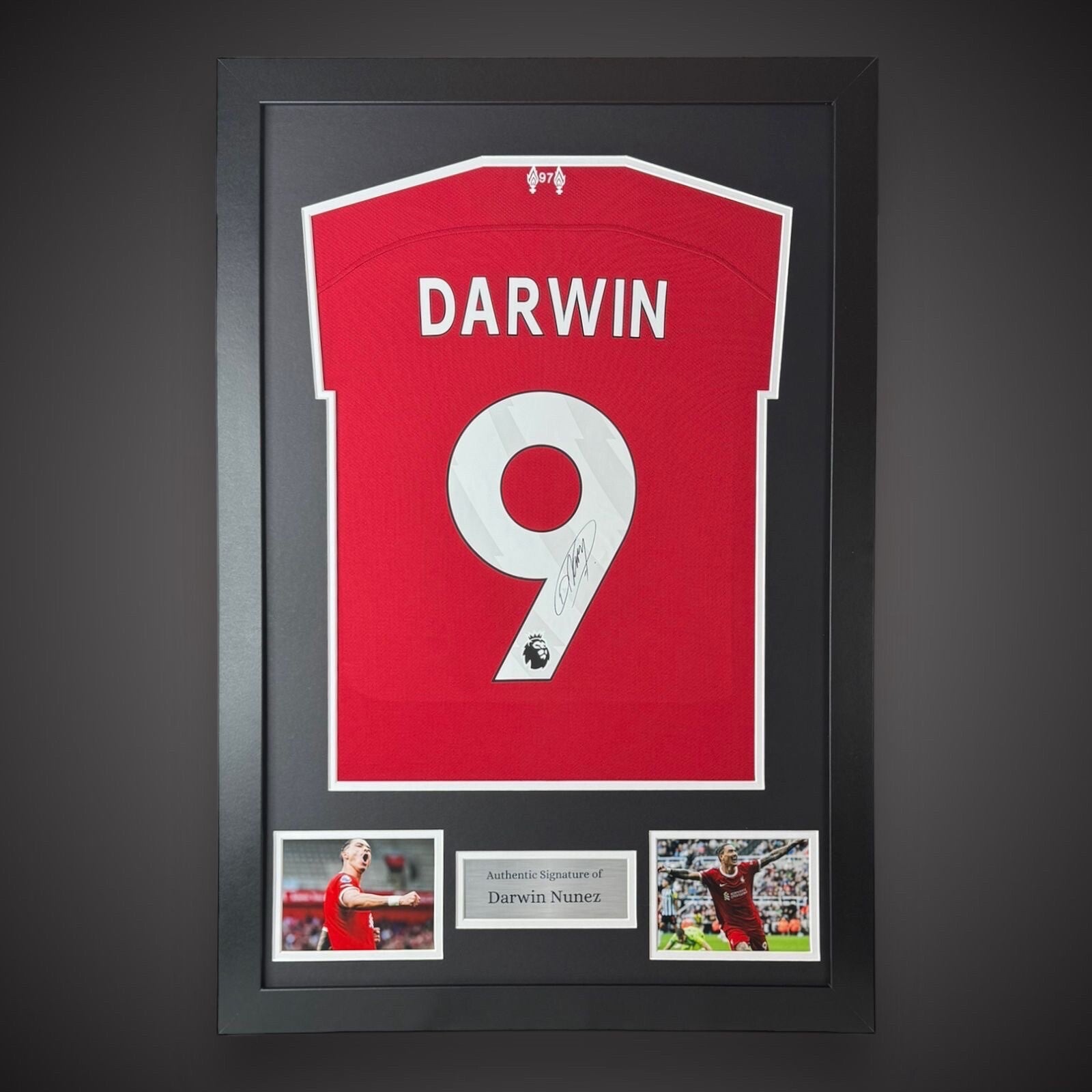 Darwin Nunez Hand Signed And Framed  Liverpool Football Shirt  2023/24  £2490