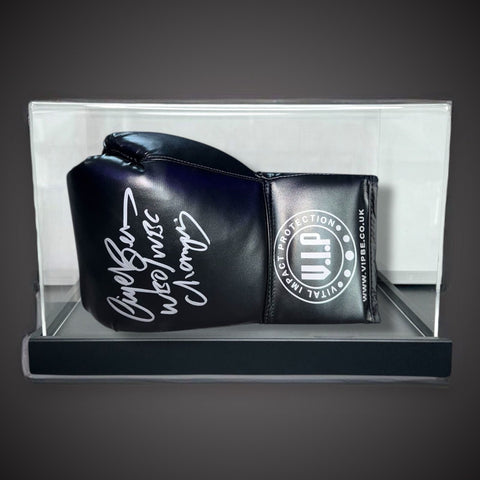 Nigel Benn ‘Dark Destroyer’ Signed VIP Boxing Glove With In A Acrylic Case £1990