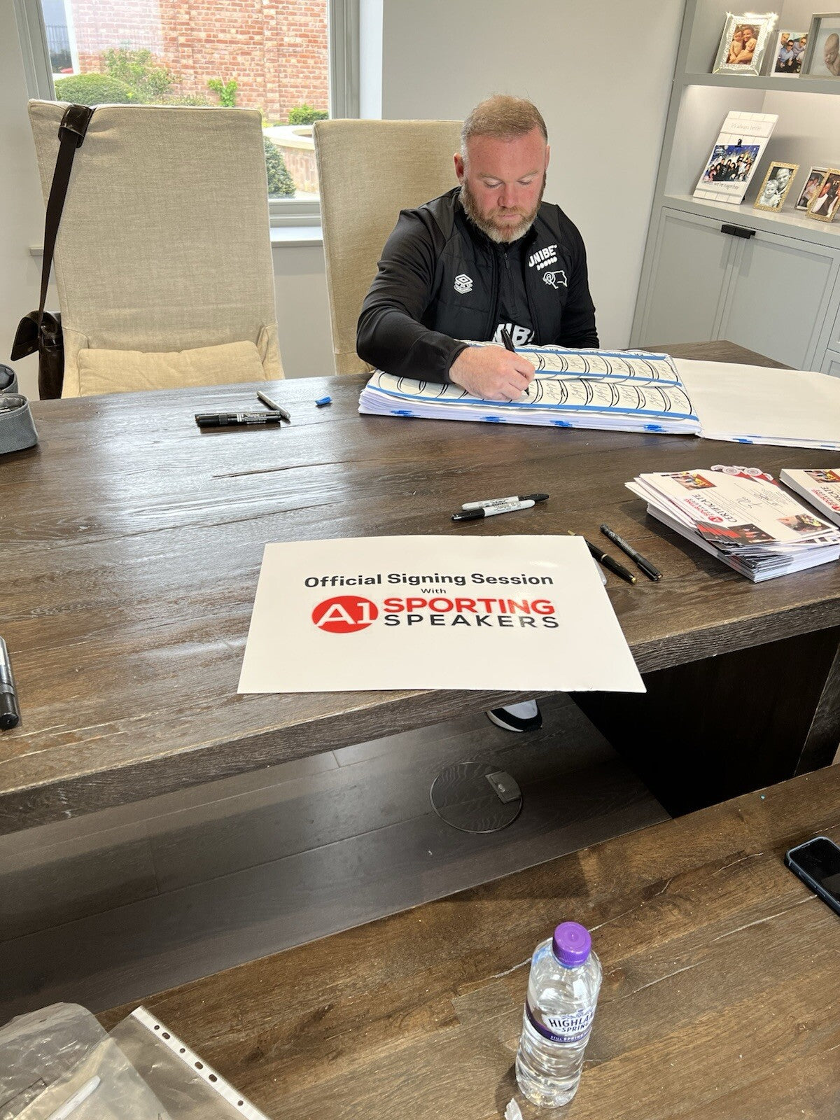 Wayne Rooney Manchester United Panoramic Hand Signed Shirt Frame £224 With COA 13