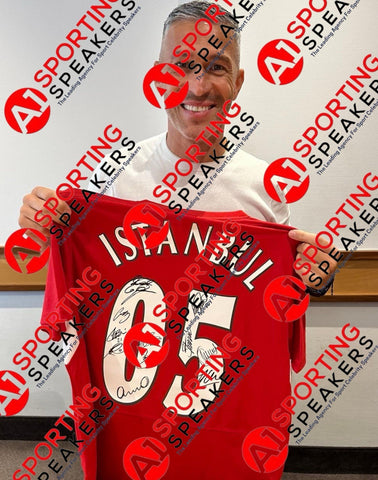 Liverpool 2005 Champions League Final Retro Shirt Signed By 15  £799 With COA3