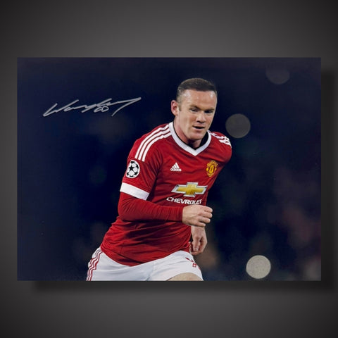 Framed Wayne Rooney Manchester United Hand Signed Photograph £69.991