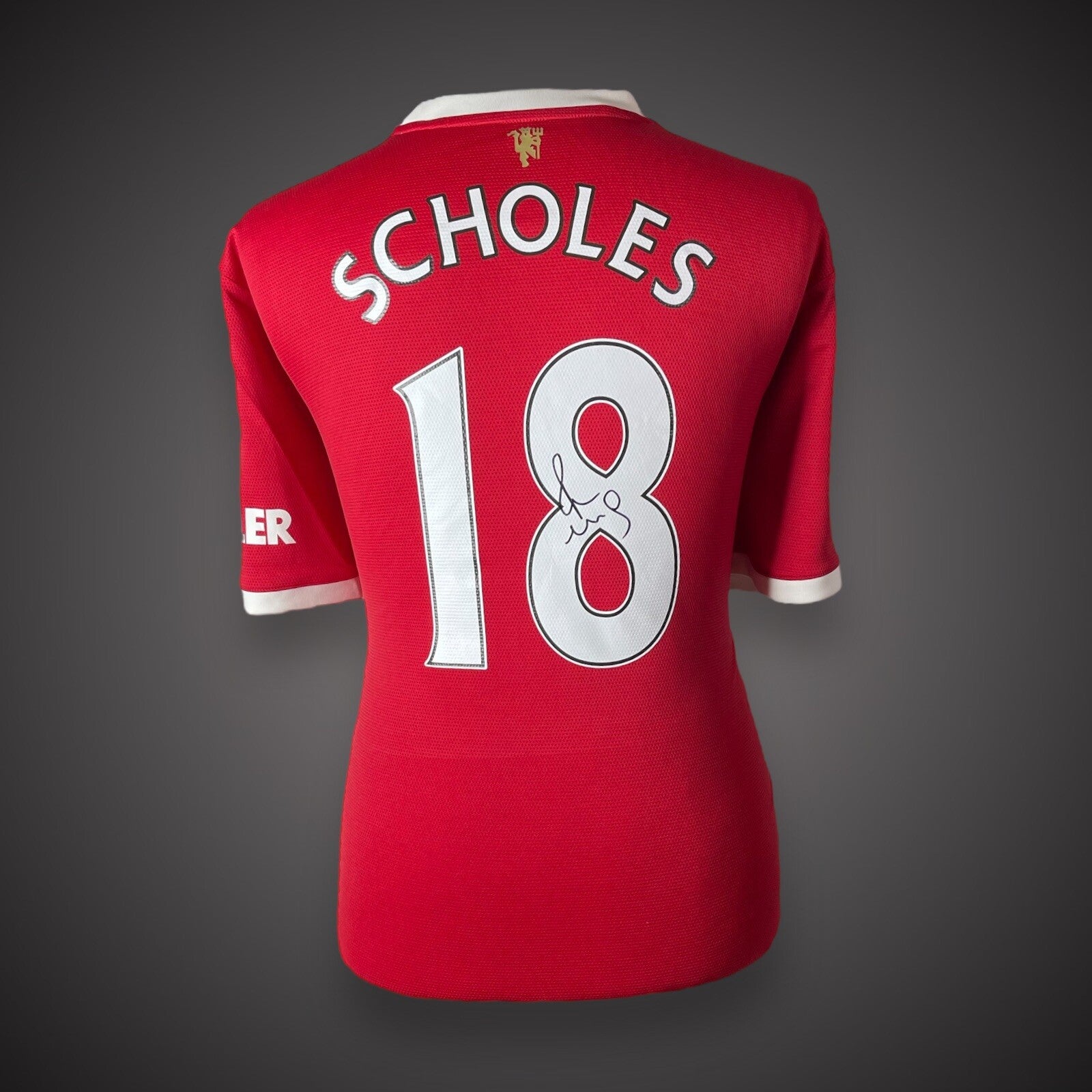 Framed Paul Scholes Hand Signed  Manchester United Football Shirt With COA £2591