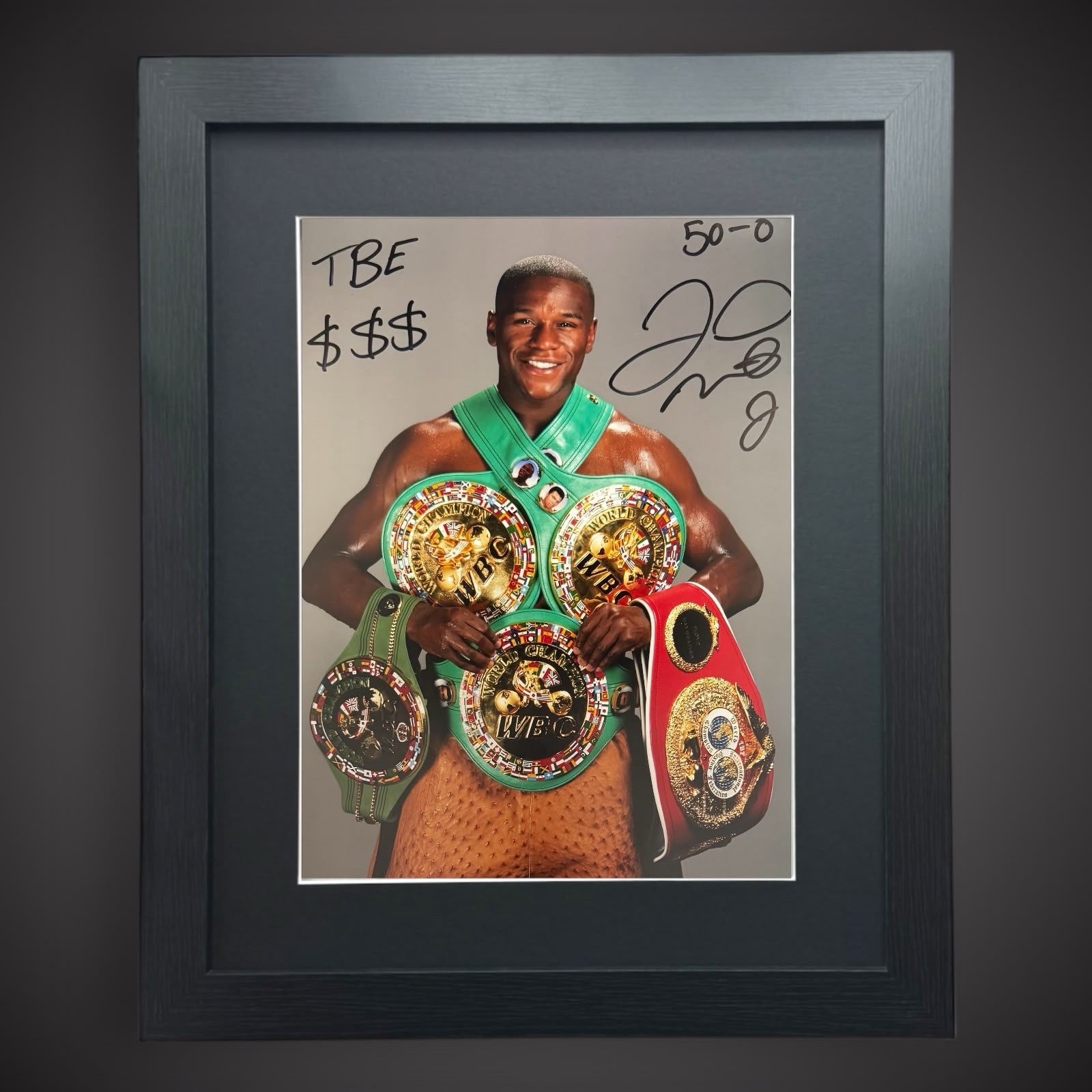 Floyd “Money” Mayweather TBE  50-0 Singed Framed  12x16 Photograph £549 With COA0