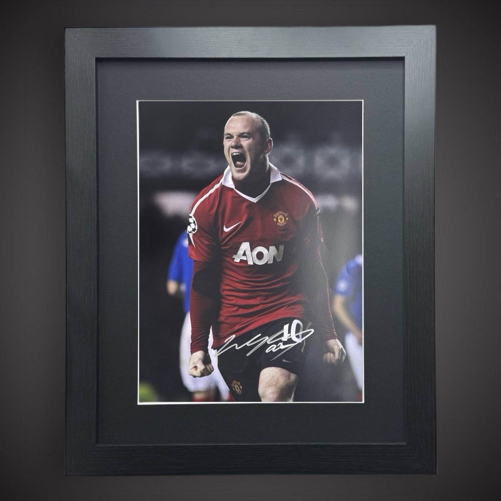 Framed Wayne Rooney Manchester United Signed Photo With COA £790