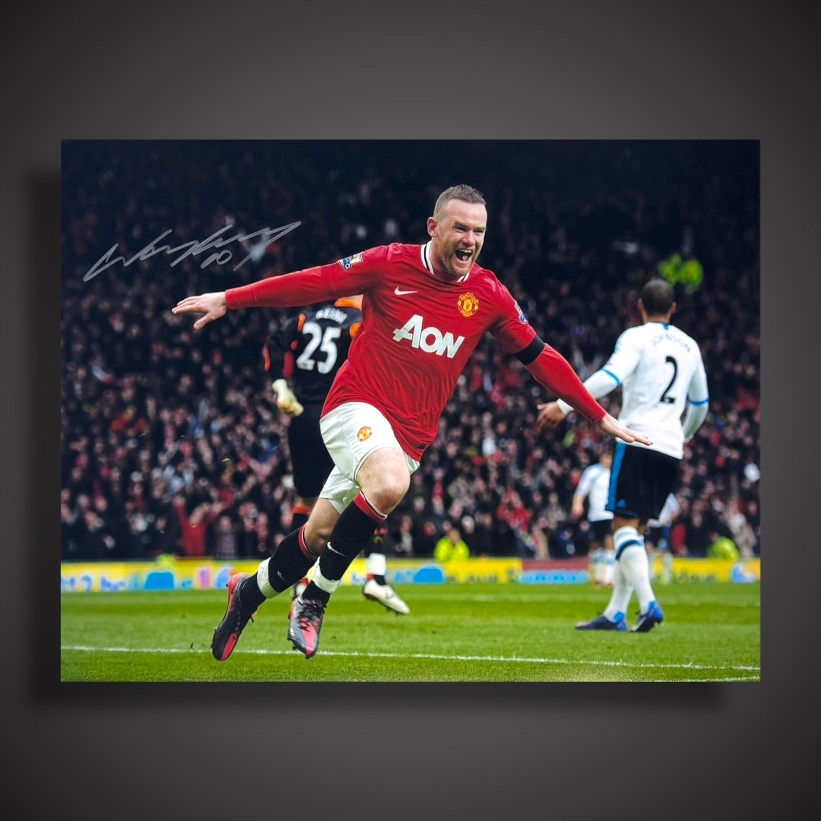 Wayne Rooney Hand Signed Manchester United 16x12 Size Photograph With COA £39.990