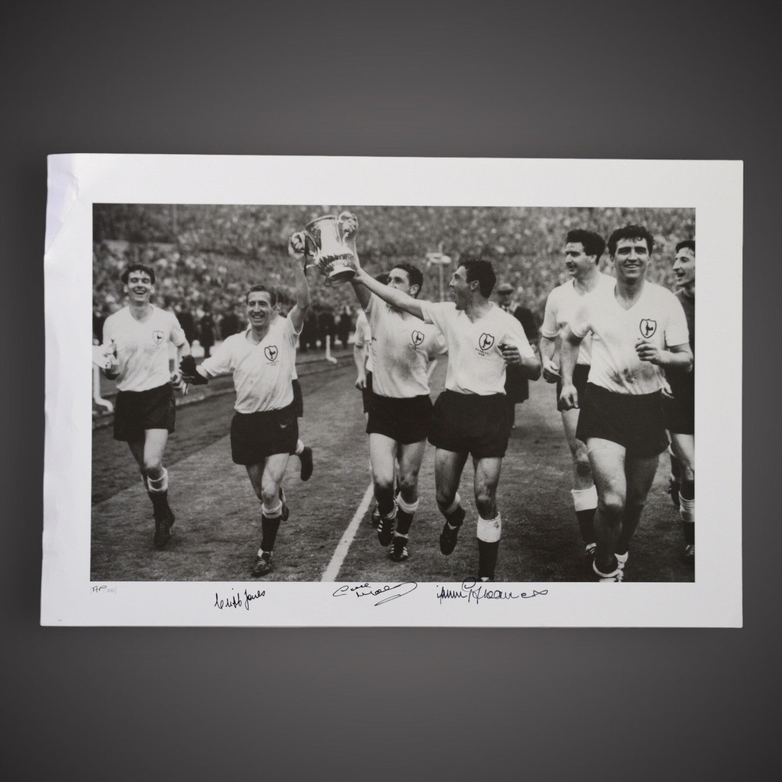 Greaves,MacKay & Jones Triple Signed 62 Spurs Cup Final Win £35 16X230