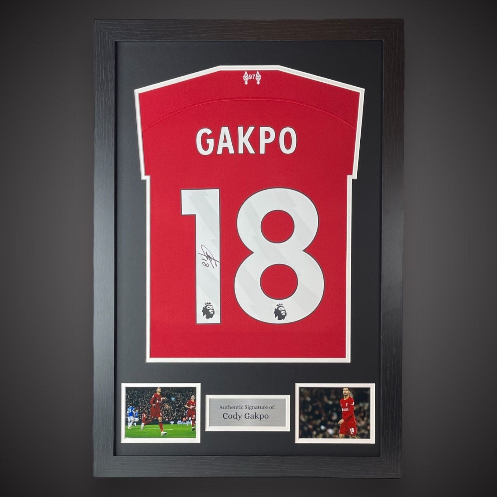 Liverpool Cody Gakpo Hand Signed And Framed 2023/24 Shirt With COA £2490
