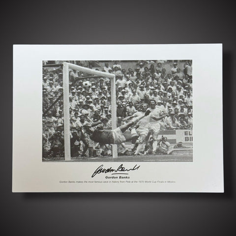 Gordon Banks Signed Photo- Famous Save £250