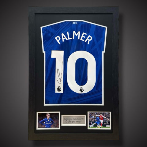 Cole Palmer Hand Signed And Framed Chelsea Football Shirts With COA £2990
