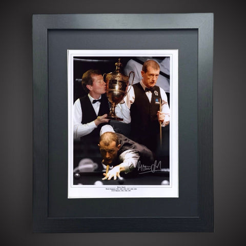 Steve Davis Snooker Hand Signed And Framed  Photograph £59.990