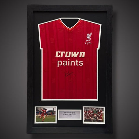 Kenny Dalglish Hand Signed Liverpool Framed Football Shirt £2990