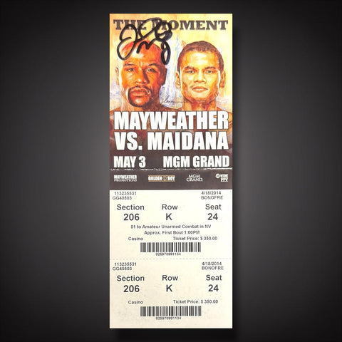 Floyd Money Mayweather Vs Maidana Fight Ticket Hand Signed £5490