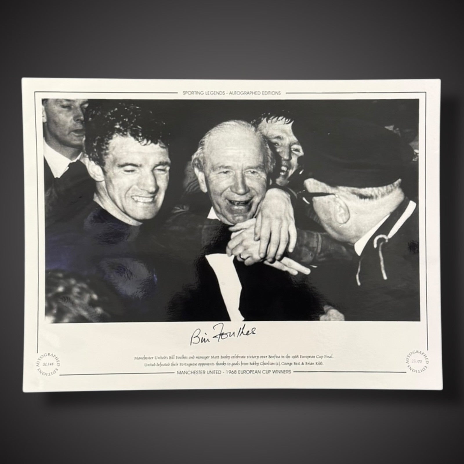 FRAMED Bill Foulkes - Manchester United Hand Signed Photo £450