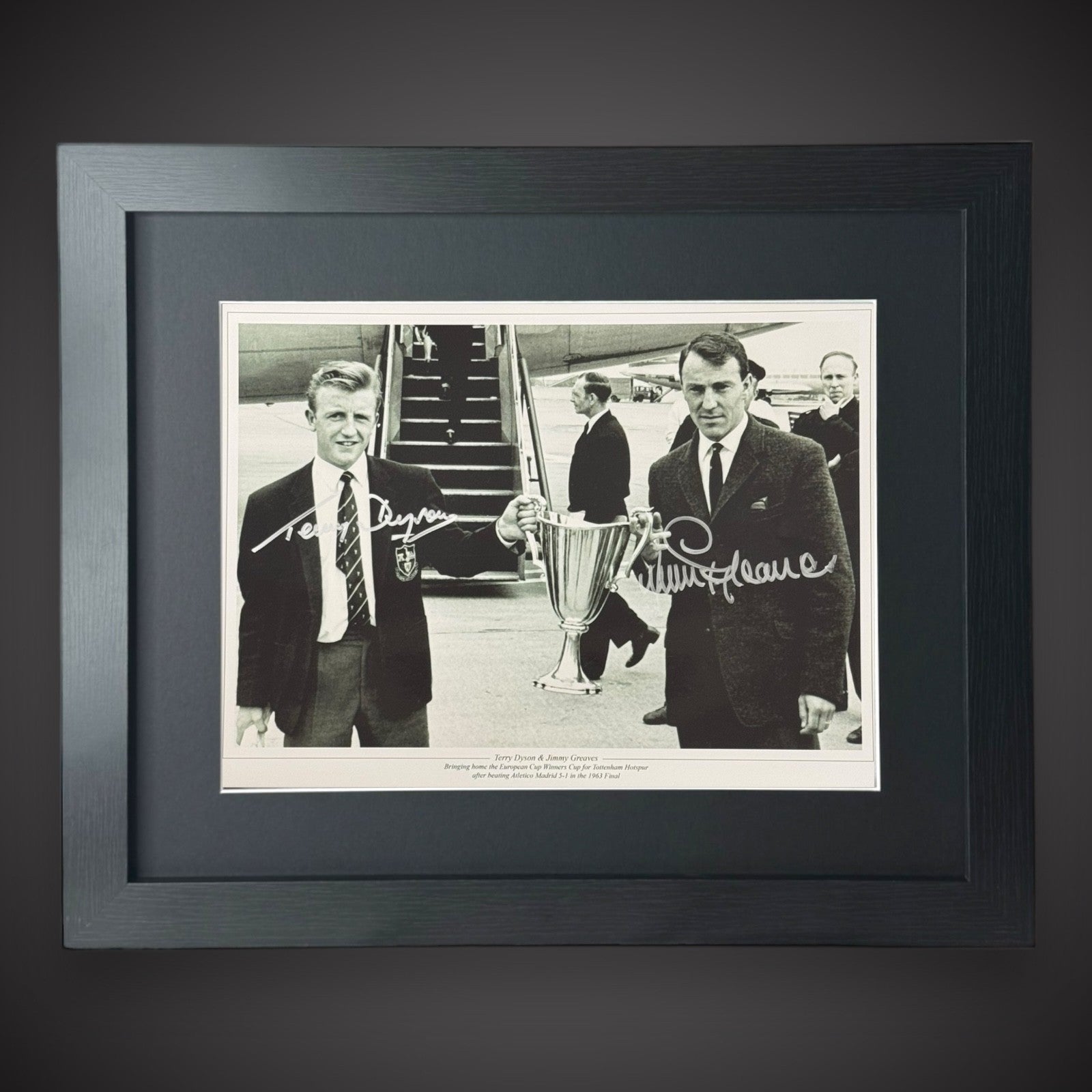 FRAMED Tottenham Hotspur  Signed Photo By Jimmy Greaves & Terry Dyson £450